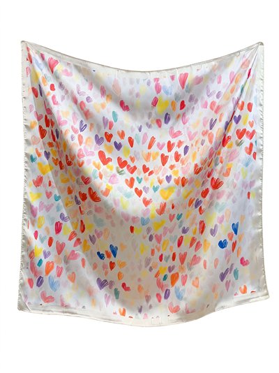 Pañuelo cuadrado corazones