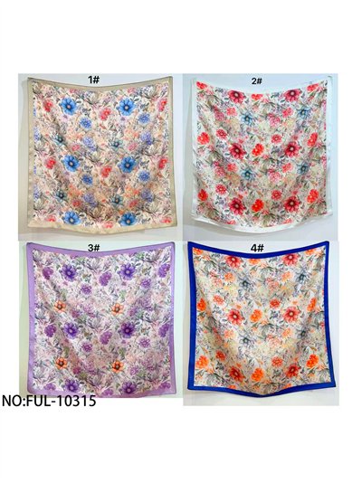 Pañuelo cuadrado floral vintage 2