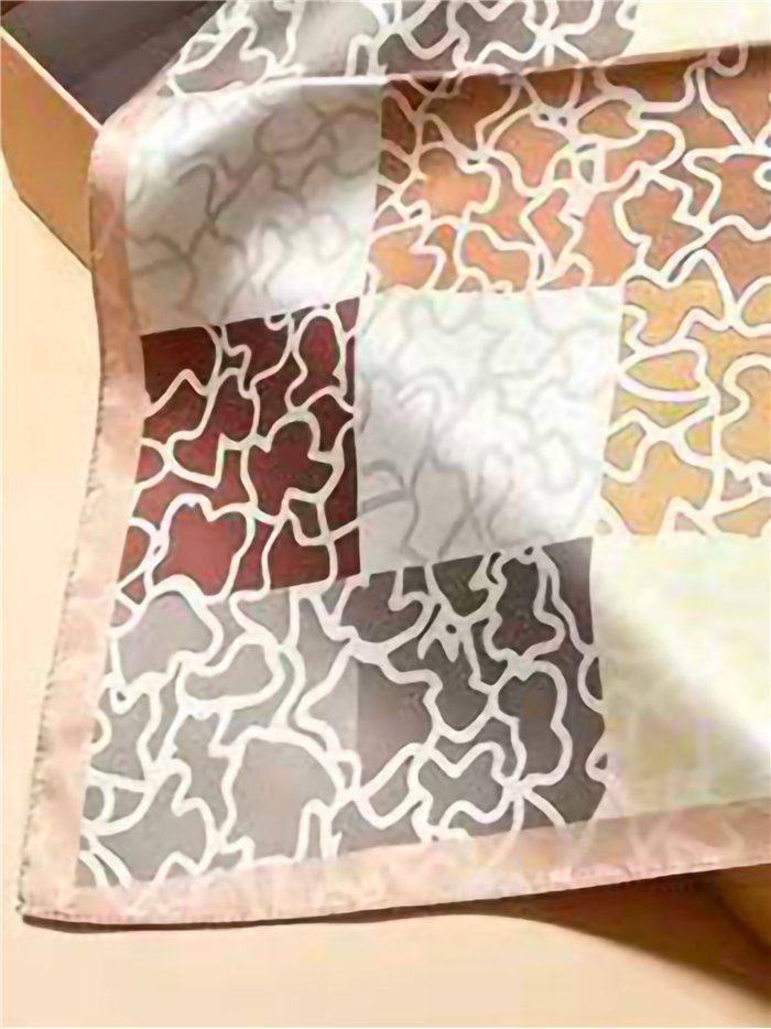 lenço quadrado geométrico patchwork
