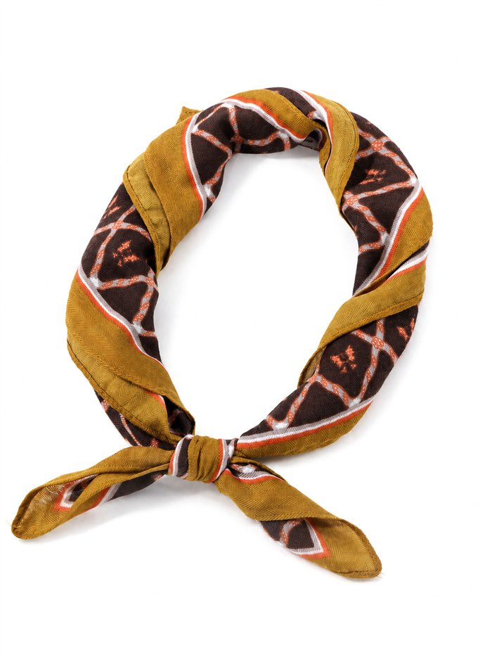 Pañuelo cuadrado patchwork étnico