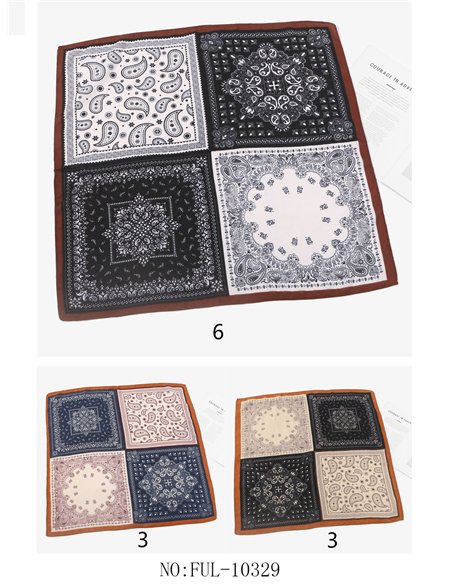 Pañuelo cuadrado patchwork bandana