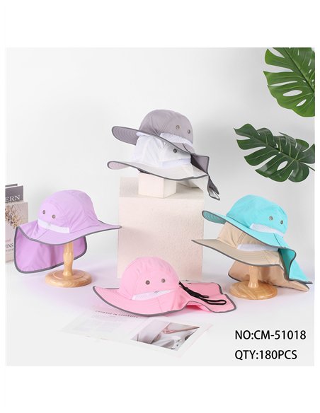 Gorro de sol con cubrenuca