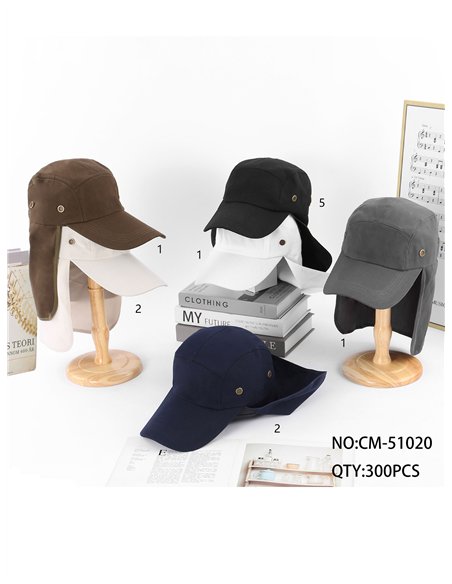 Gorra outdoor con cubrenuca