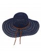 Sombrero calado crochet ala ancha