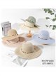Sombrero de paja con abalorios