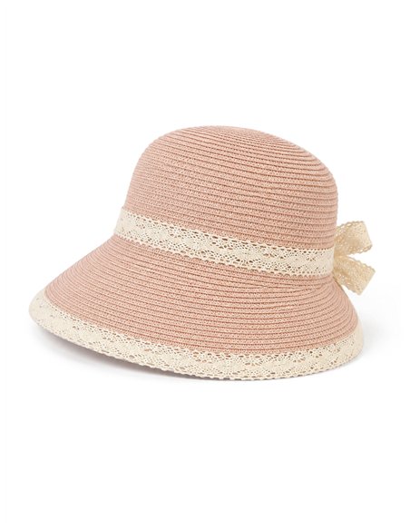 Sombrero bucket con encaje