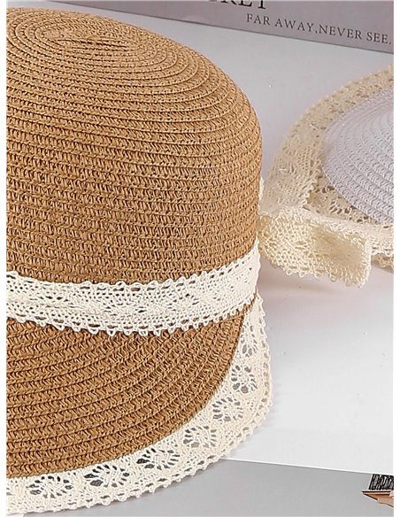 Sombrero bucket con encaje