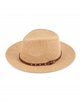 Cappello Fedora con nastro in similpelle