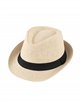 Sombrero fedora con cinta negra