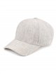 Casquette brodée effet lin