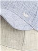 Casquette brodée effet lin