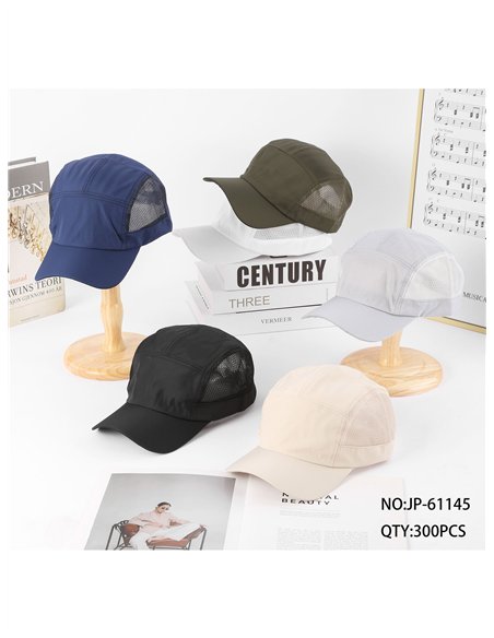 Gorra deportiva rejilla lateral