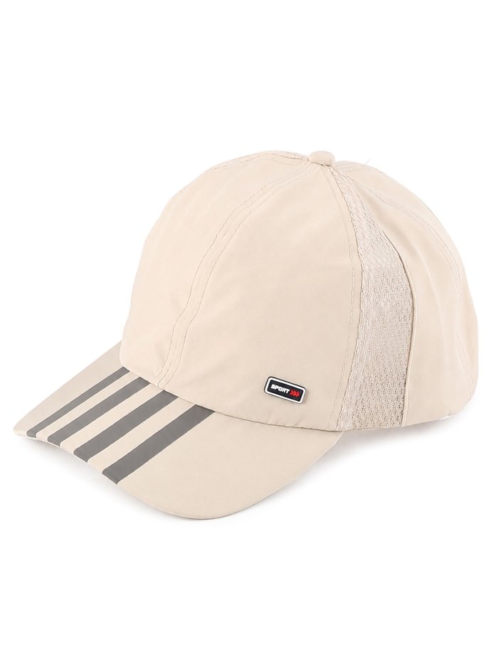Gorra deportiva visera a rayas