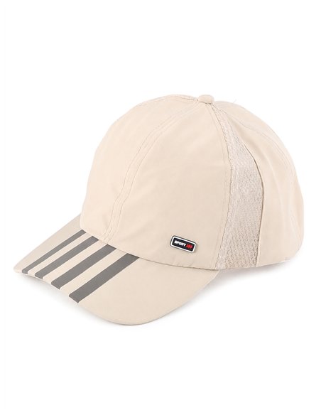 Gorra deportiva visera a rayas