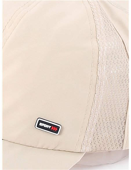 Gorra deportiva visera a rayas