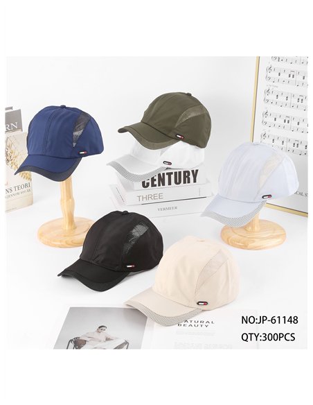 Gorra deportiva rejilla técnica
