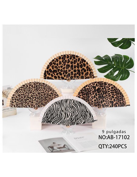 Abanico animal print