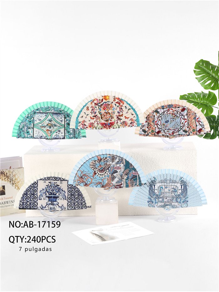 Abanico estampado artístico