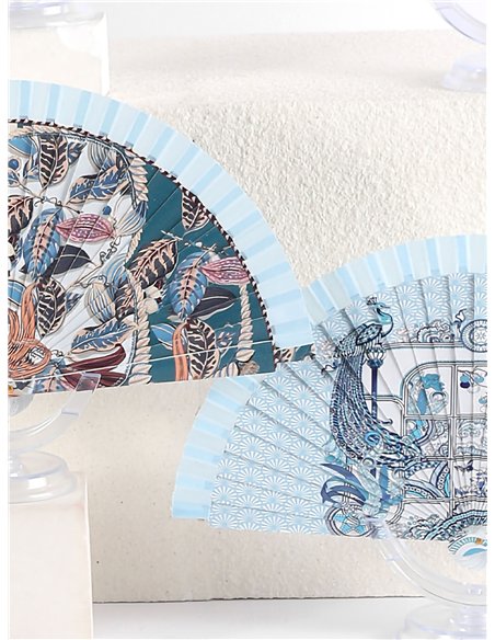 Abanico estampado artístico
