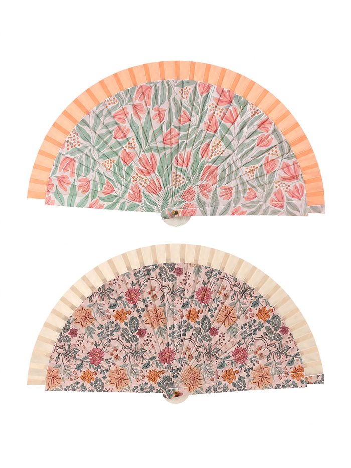 Abanico floral vintage