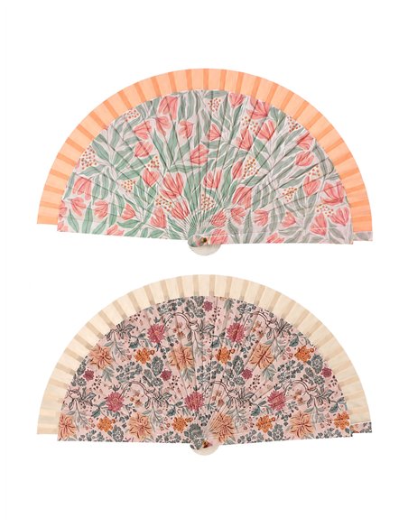 Abanico floral vintage