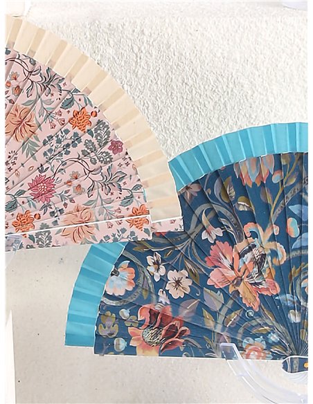 Abanico floral vintage