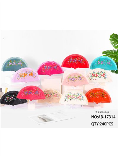 Abanico flores silvestres 2