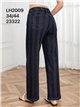 Jeans wide leg de rayas