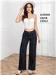 Jeans wide leg de rayas