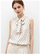 Camisa lunares con lazada