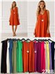 Ärmelloses, locker sitzendes Kleid mit Kragen