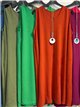 Ärmelloses, locker sitzendes Kleid mit Kragen