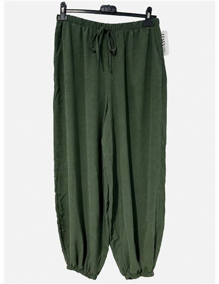 Pantalón bombacho liso