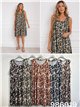 Ärmelloses Lycra-Kleid mit Leopardenmuster in Übergröße