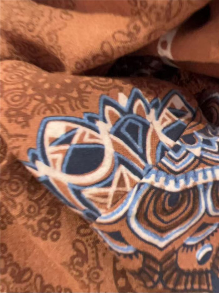 Pantalón bombacho estampado mandala