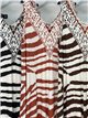 Zebra print lycra midi dress