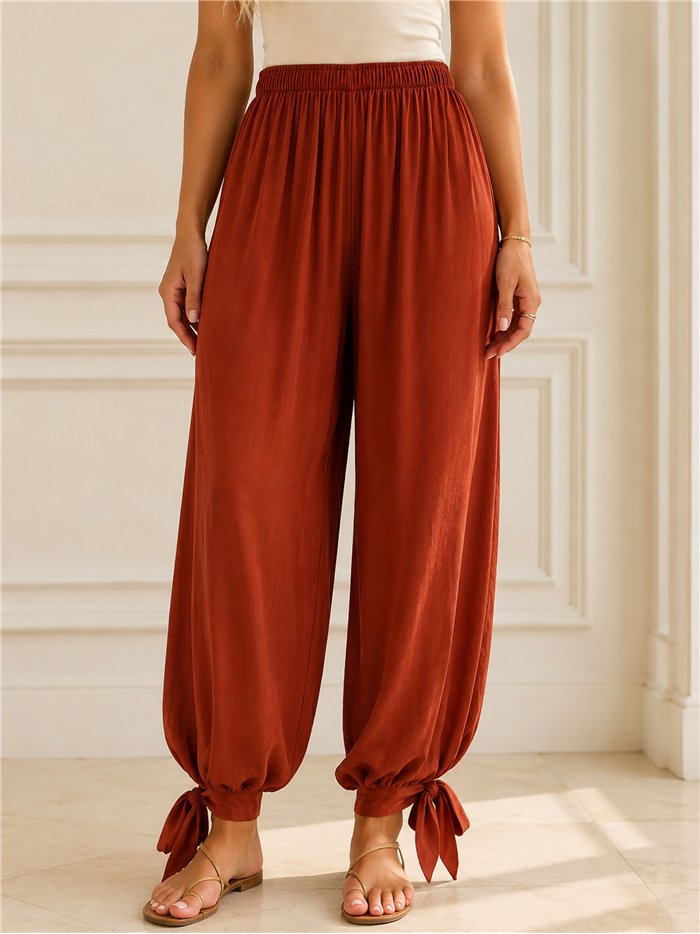 Pantalón bombacho con lazada