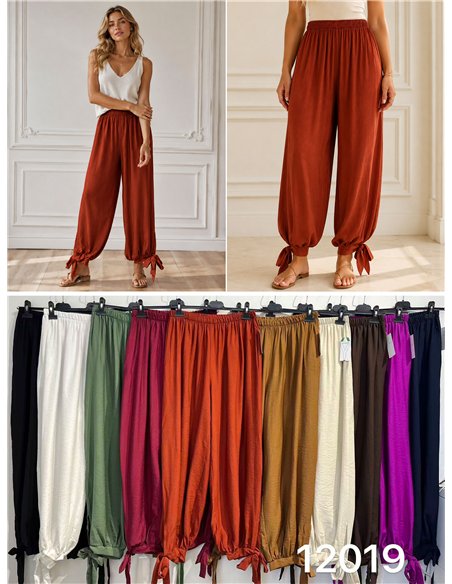 Pantalón bombacho con lazada