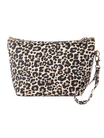 Neceser canvas estampado leopardo