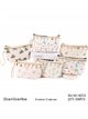 Trousse de toilette tropicale en toile avec coquillages suspendus
