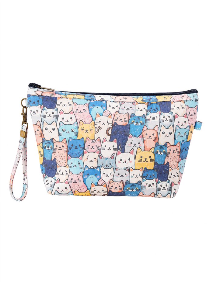 Neceser canvas estampado gatos