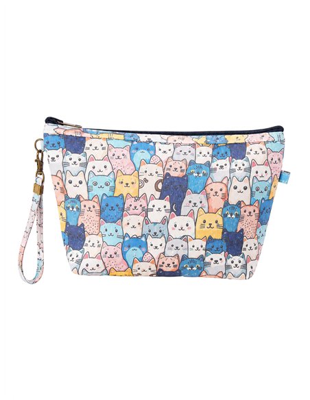 Neceser canvas estampado gatos