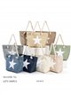 Bolso playa estrella con asas de cuerda