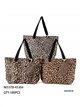 Bolso playa leopardo con neceser