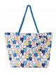 Bolso playa estampado gatos con neceser