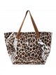 Bolso playa vinilo leopardo