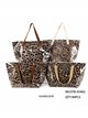 Bolso playa vinilo leopardo