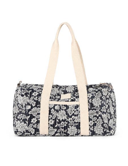 Bolso de viaje acolchado floral