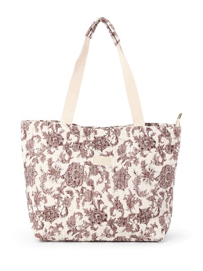 Bolso shopper acolchado floral