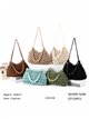 Bolso de hombro macramé con abalorios